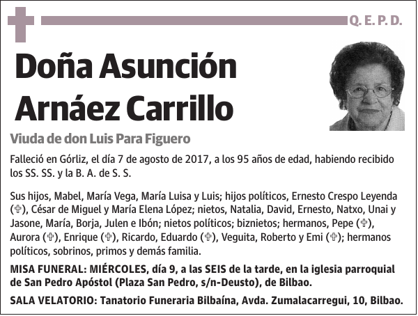 Asunción Arnáez Carrillo