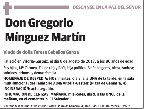 Gregorio Mínguez Martín