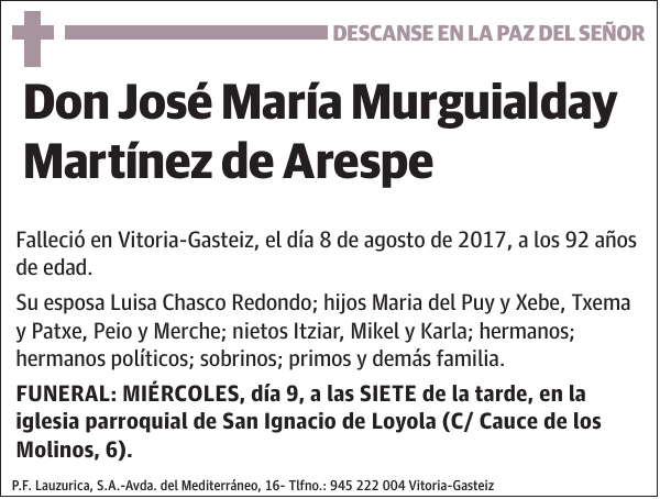 José María Murguialday Martínez de Arespe