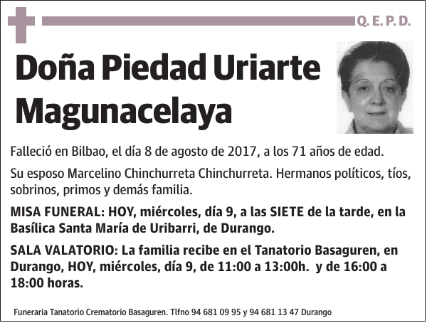 Piedad Uriarte Magunacelaya