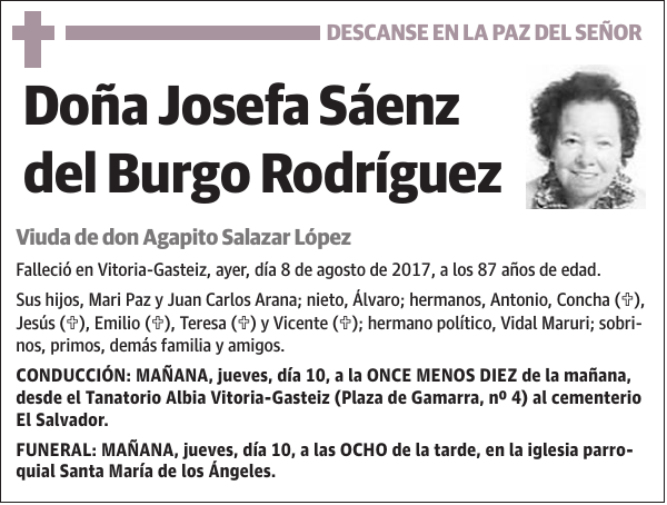 Josefa Sáenz del Burgo Rodríguez