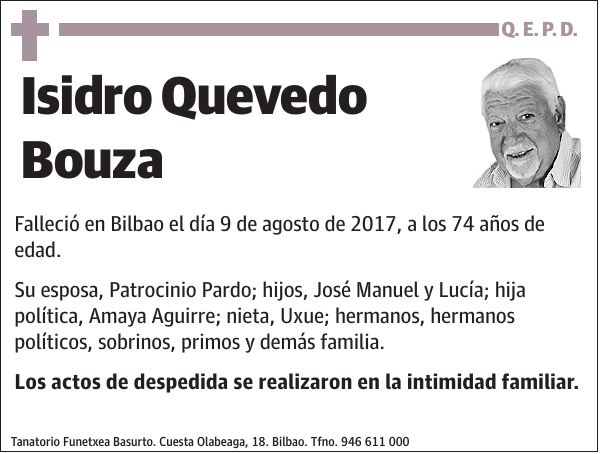 Isidro Quevedo Bouza