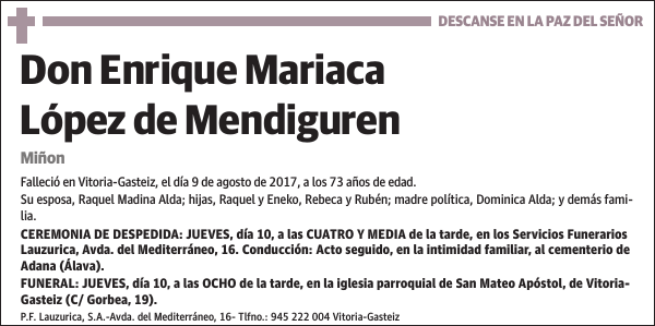 Enrique Mariaca López de Mendiguren