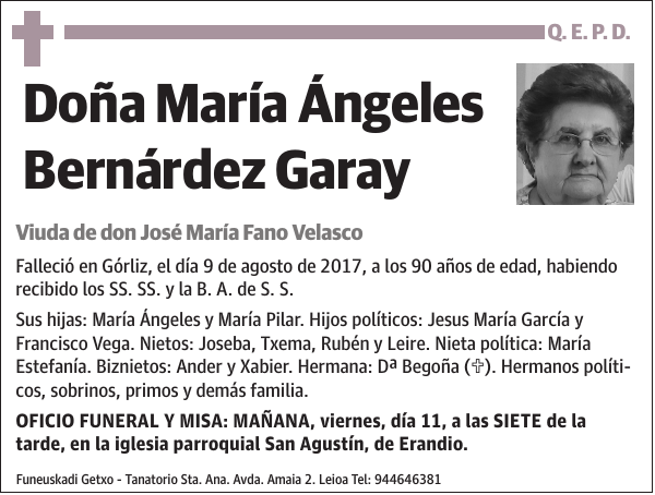 María Ángeles Bernárdez Garay