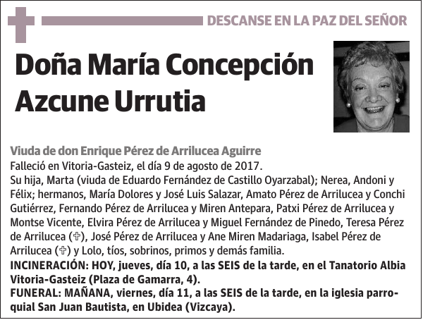 María Concepción Azcune Urrutia