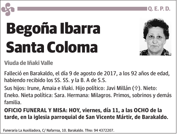 Begoña Ibarra Santa Coloma