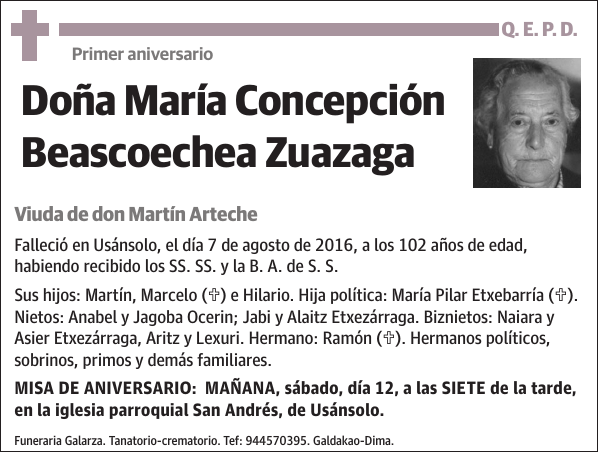 María Concepción Beascoechea Zuazaga