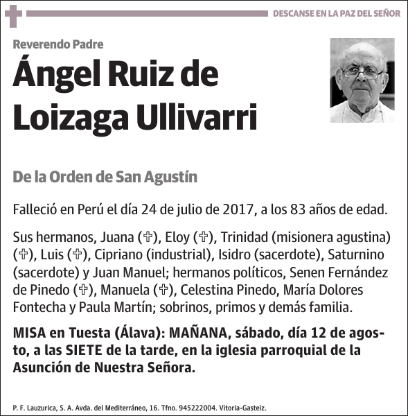 Ángel Ruiz de Loizaga Ullivarri