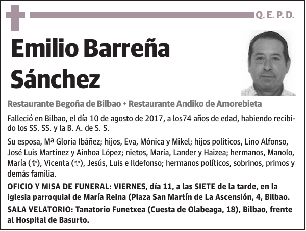 Emilio Barreña Sánchez