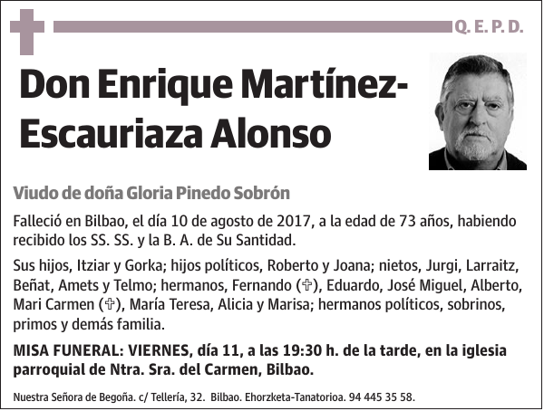 Enrique Martínez- Escauriaza Alonso