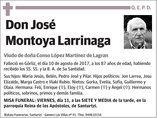 José Montoya Larrinaga