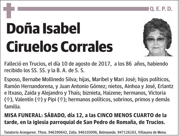 Isabel Ciruelos Corrales