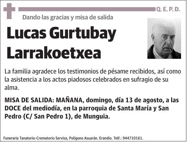 Lucas Gurtubay Larrakoetxea