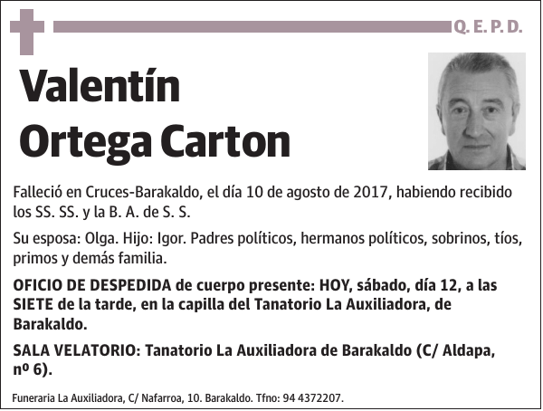 Valentín Ortega Carton