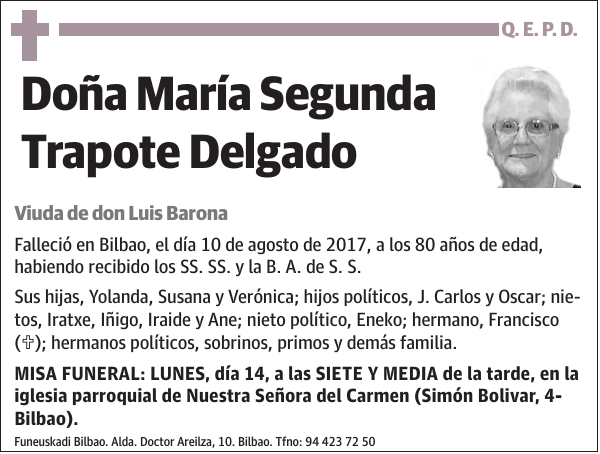 María Segunda Trapote Delgado