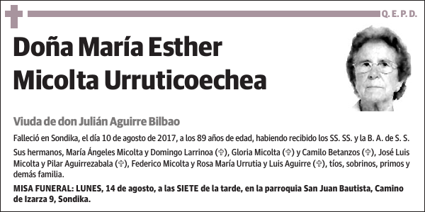 María Esther Micolta Urruticoechea