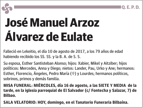 José Manuel Arzoz Álvarez de Eulate