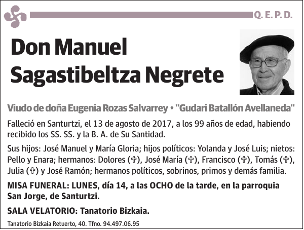 Manuel Sagastibeltza Negrete