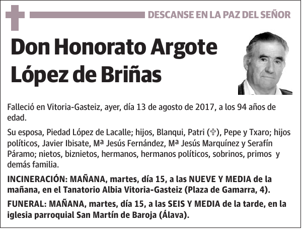 Honorato Argote López de Briñas