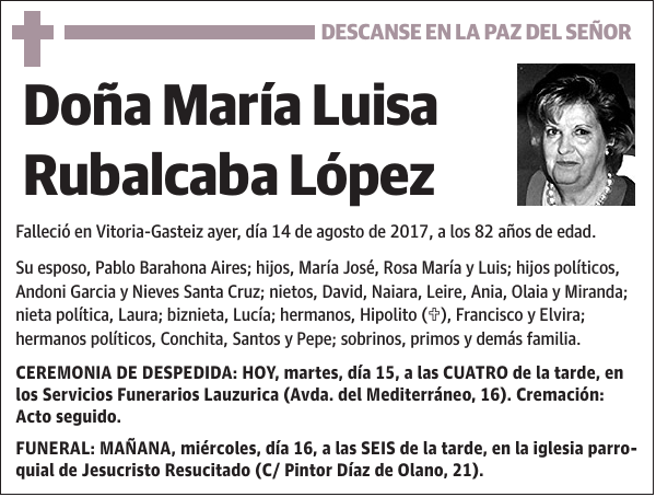 María Luisa Rubalcaba López