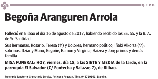 Begoña Aranguren Arrola