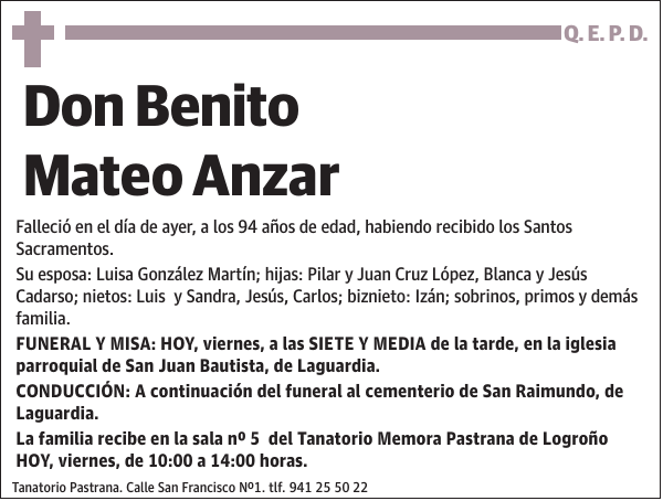 Benito Mateo Anzar