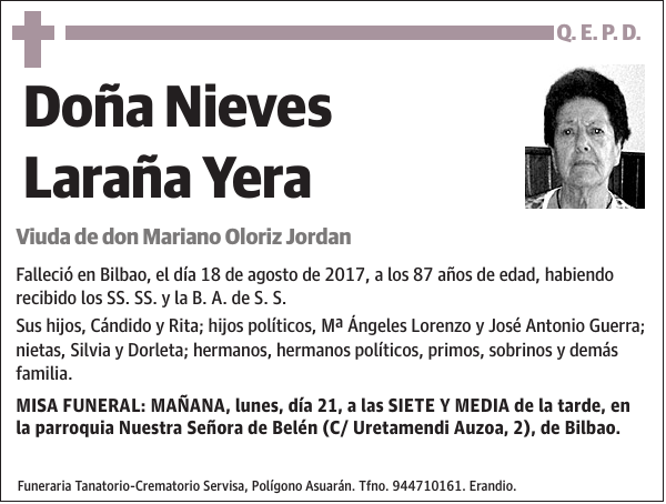 Nieves Laraña Yera