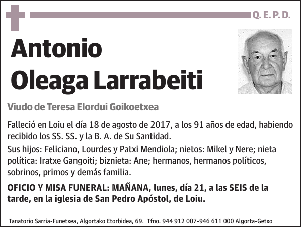 Antonio Oleaga Larrabeiti