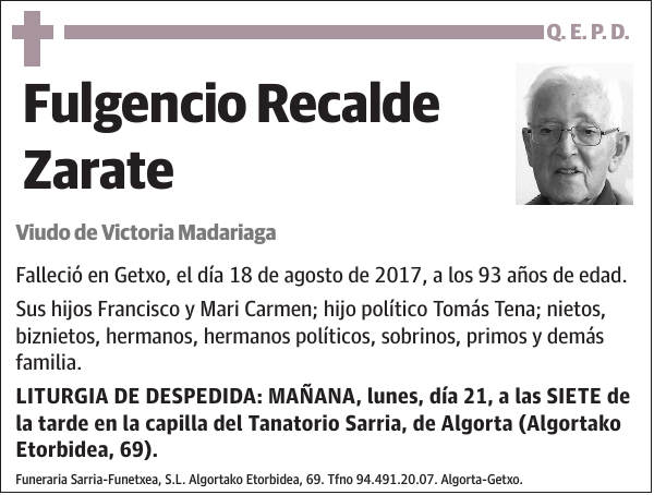 Fulgencio Recalde Zarate