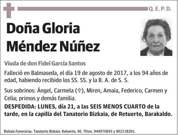 Gloria Méndez Núñez