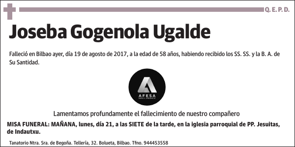 Joseba Gogenola Ugalde