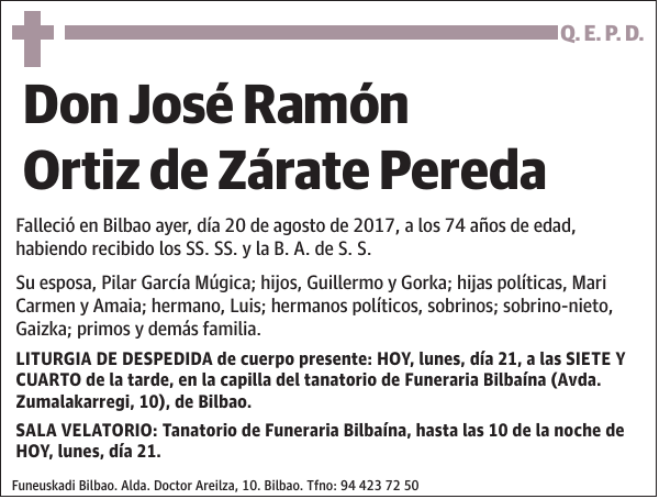 José Ramón Ortiz de Zárate Pereda