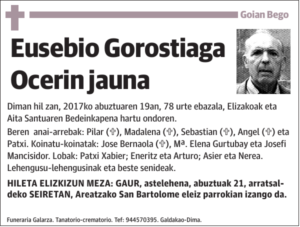 Eusebio Gorostiaga Ocerin