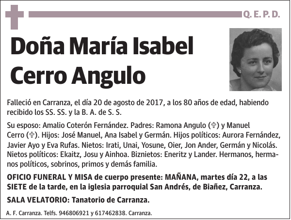 María Isabel Cerro Angulo