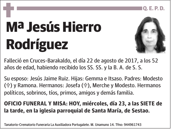 Mª Jesús Hierro Rodríguez