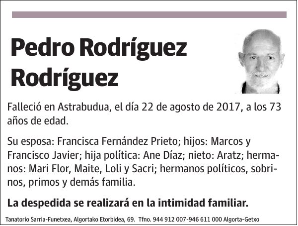 Pedro Rodríguez Rodríguez