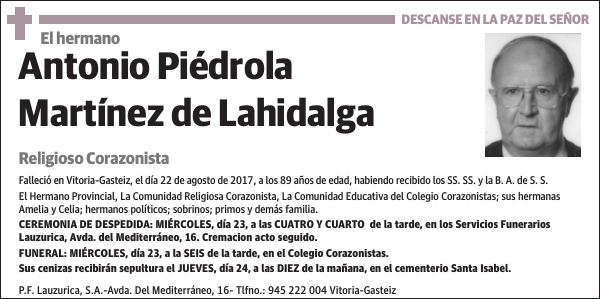 Antonio Piédrola Martínez de Lahidalga