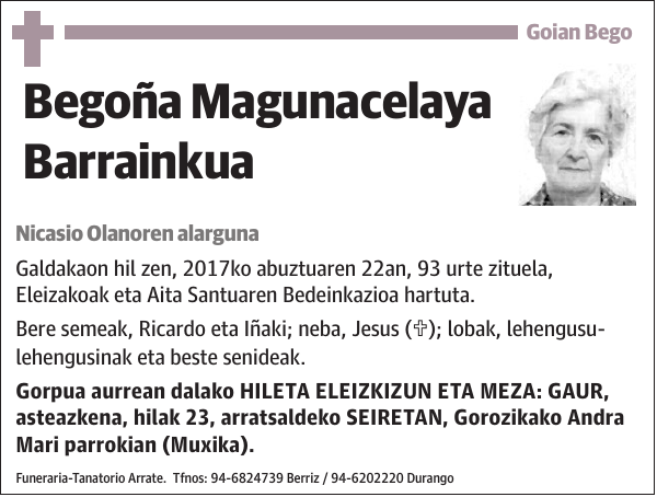 Begoña Magunacelaya Barrainkua