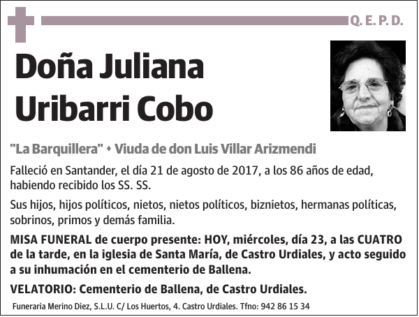 Juliana Uribarri Cobo