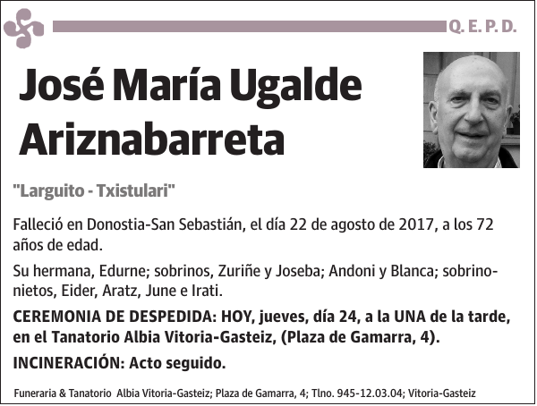 José María Ugalde Ariznabarreta