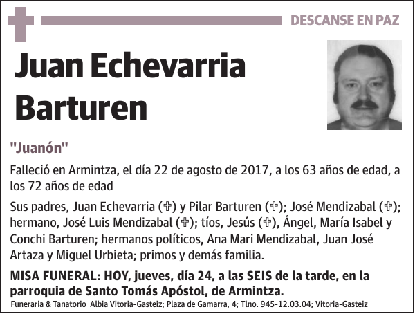 Juan Echevarria Barturen