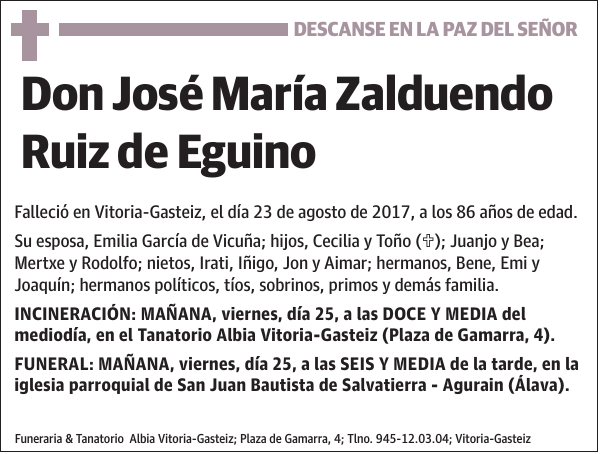 José María Zalduendo Ruiz de Eguino