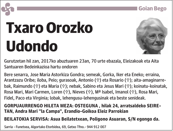 Txaro Orozko Udondo