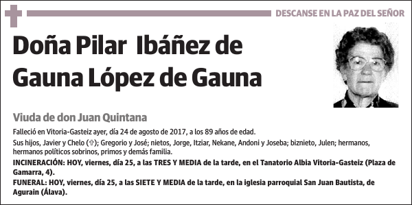 Pilar Ibáñez de Gauna López de Gauna