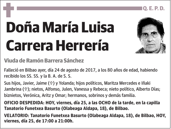 María Luisa Carrera Herrería