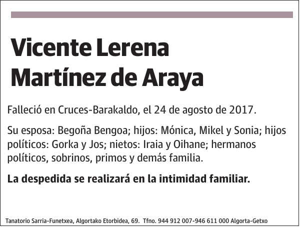 Vicente Lerena Martínez de Araya