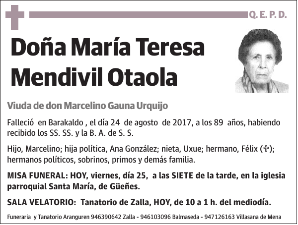 María Teresa Mendivil Otaola