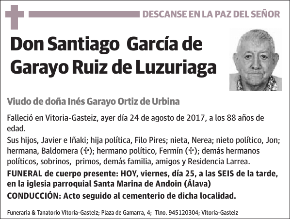 Santiago García de Garayo Ruiz de Luzuriaga