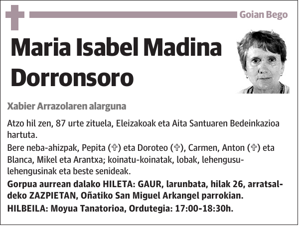 Maria Isabel Madina Dorronsoro