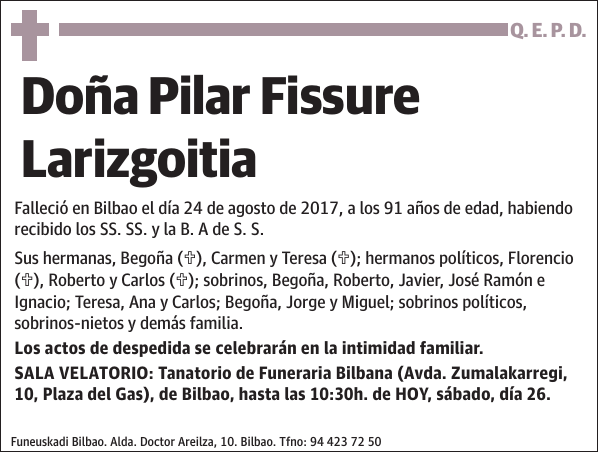 Pilar Fissure Larizgoitia